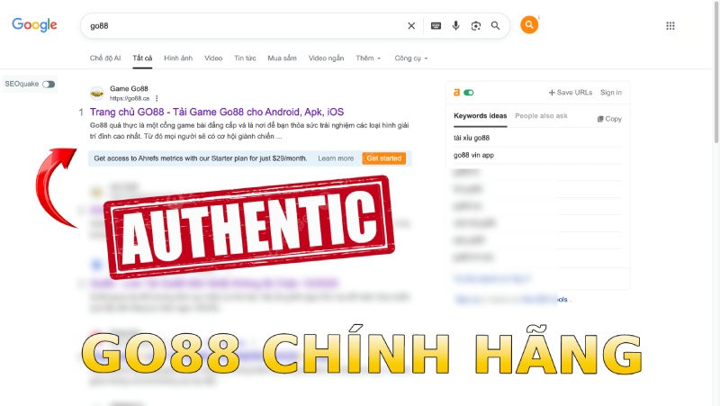 CẢNH BÁO CHÍNH CHỦ TỪ HỆ THỐNG GO88 2 Cách tìm và vào GO88 chính hãng